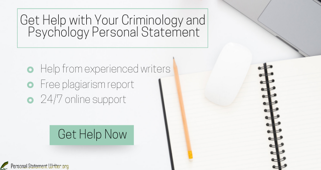 criminology with psychology personal statement