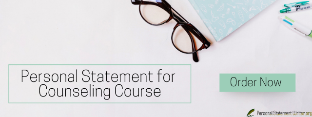 personal statement counselling examples