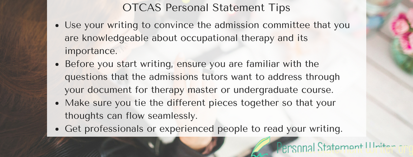 example of personal statement for occupational therapy