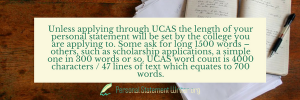 leeds personal statement word limit