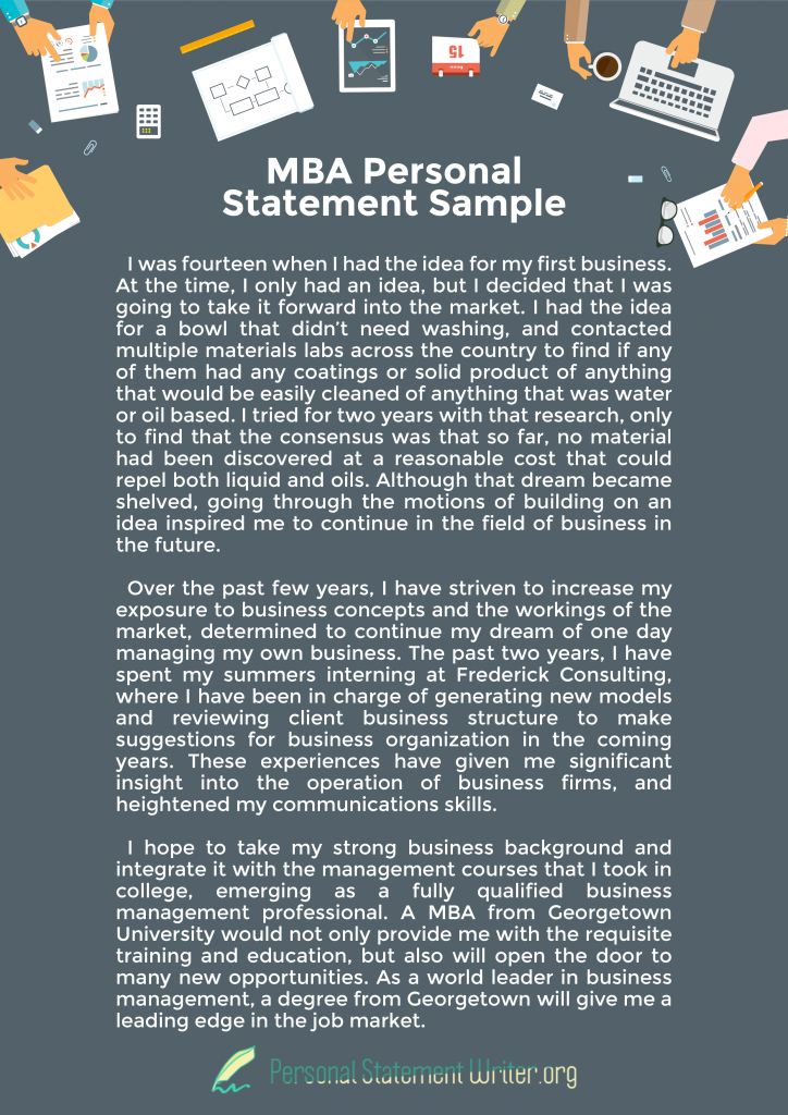 personal statement business administration example