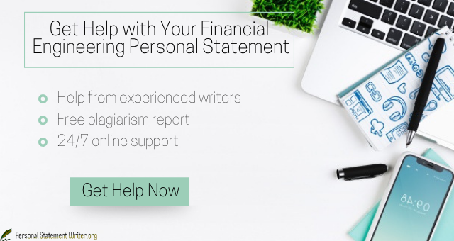 Financial engineering personal statement
